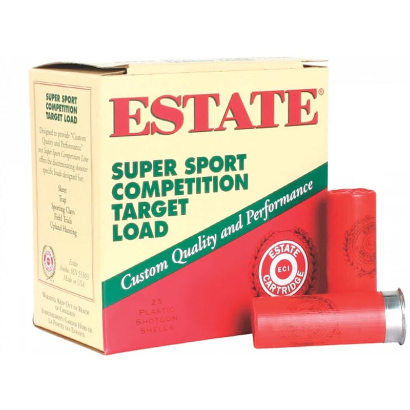 Estate Cartridge Super Sport Target 12 Gauge 2.75" 1-1/8oz #7.5 Shot - 200 Shell Case image number 0