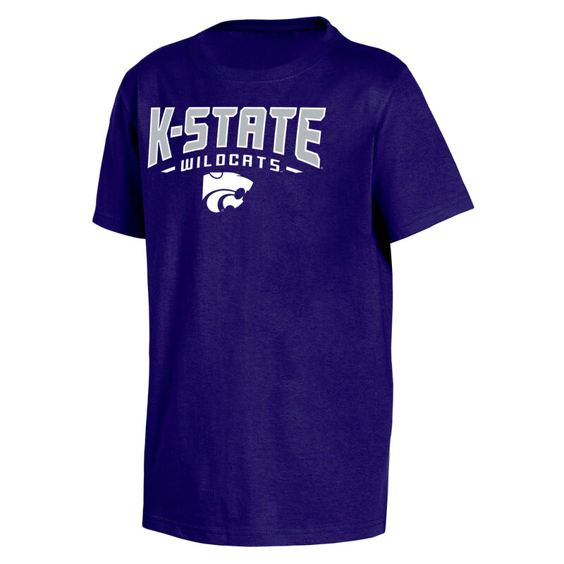 Knights Apparel Youth Short Sleeve Kansas State Classic Arch Tee image number 0