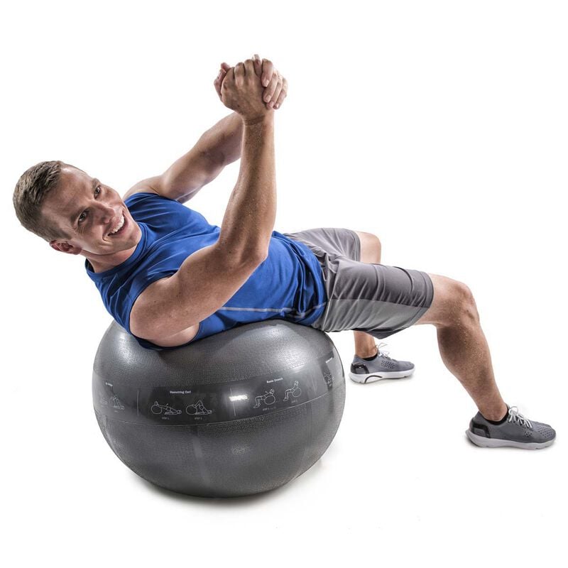 Go Fit 75cm Guide Ball-Pro Grade 2000lb Stability Ball with Printed Exercises, DVD Training Manual   Pump image number 2
