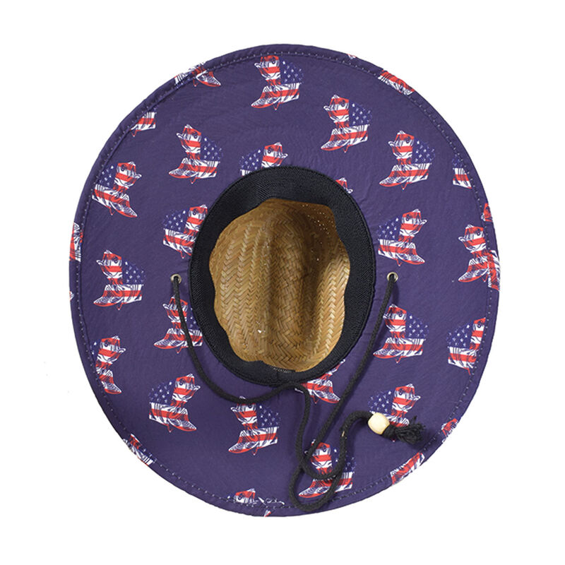 Lucky 7 Men's Wide Brim Straw Hat image number 1
