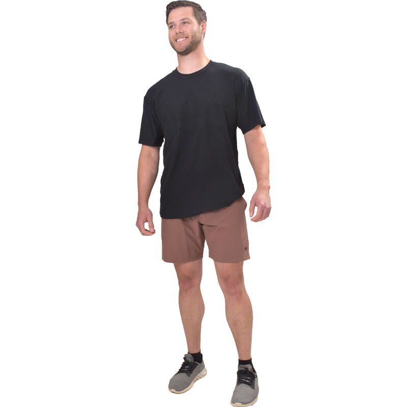 Leg3nd Men's 7" Contrast Color Woven Shorts image number 0