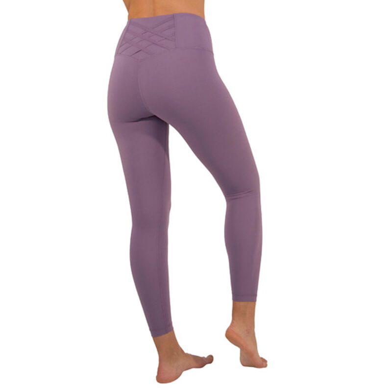 Yogalicious Women's Lux Hi Rise Tape Waistband Ankle Leggings image number 0