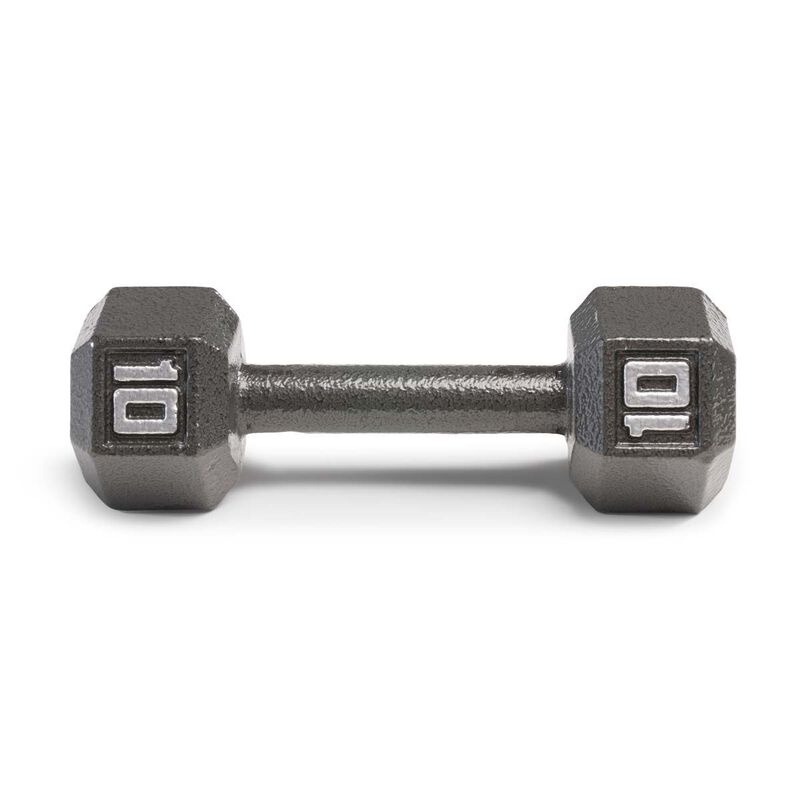 Marcy 10lb Cast Iron Hex Dumbbell image number 2