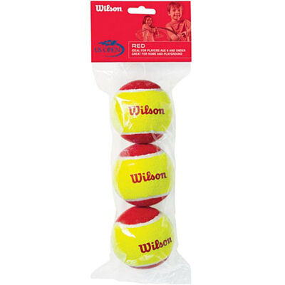 Wilson Starter Game Balls Low Compression Red 3 Pack