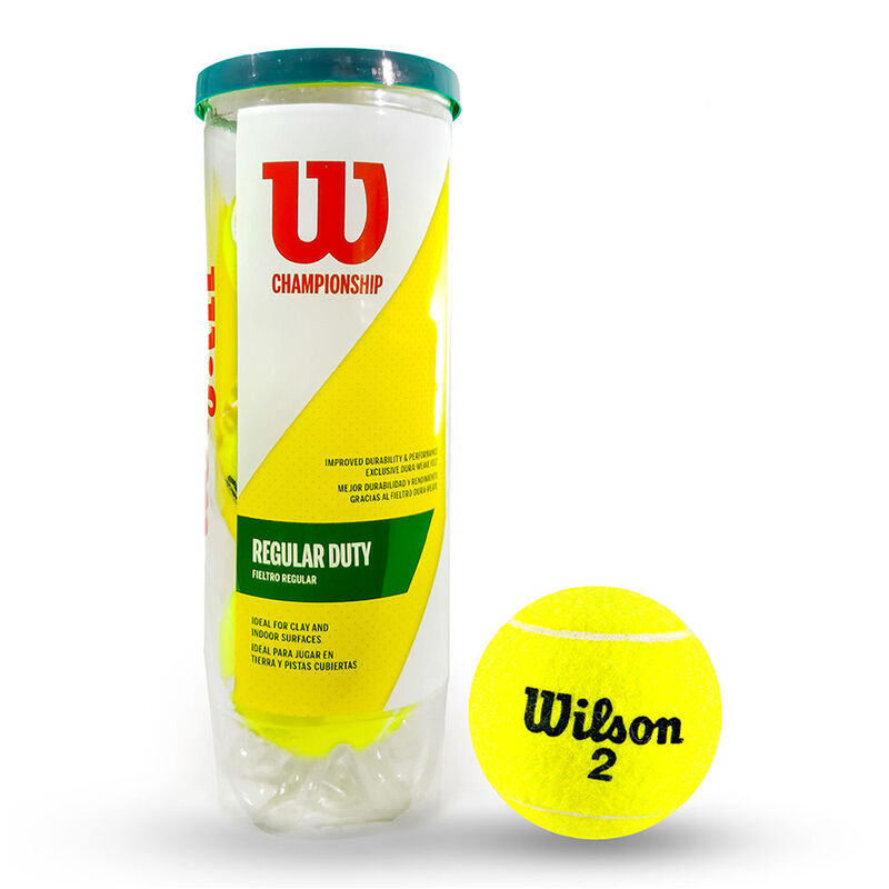 Wilson Championship Regular Duty Tennis Ball (3 Ball Can) image number 0