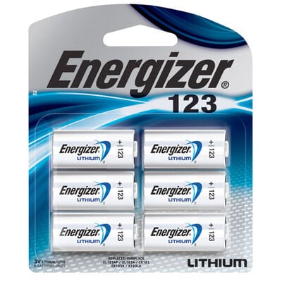 Energizer 123 Batteries 6-Pack