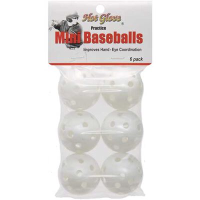 Hot Glove 6pk Wiffle Mini Baseball Pack