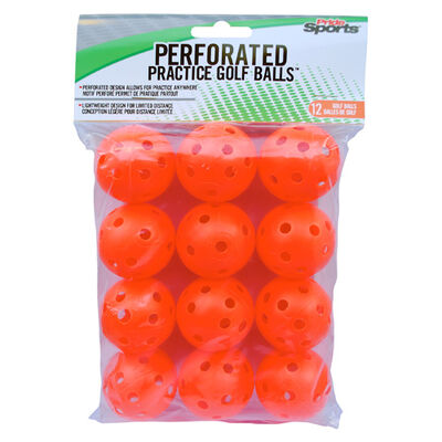 Jp Lann Orange Perforated Practice Balls - 12 Pack