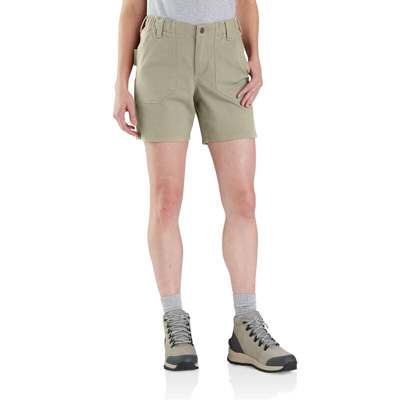 Carhartt Women's Rugged Flex® Relaxed Fit Canvas Work Short image number 1