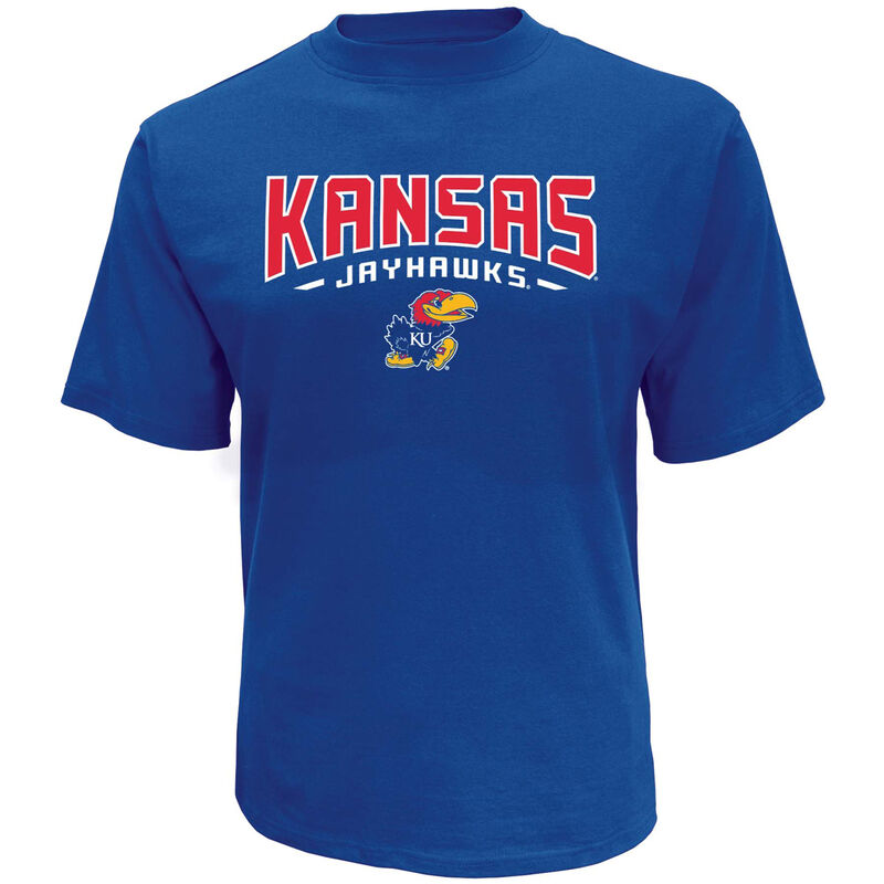 Knights Apparel Men's Short Sleeve Kansas Classic Arch Tee image number 0