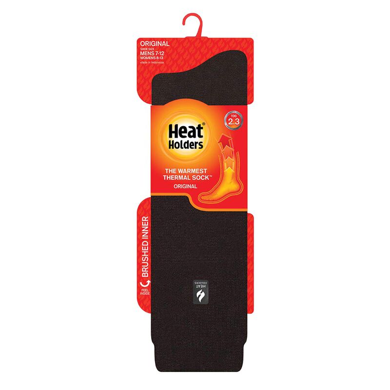 Heat Holders Gabriel Long Crew Solid Black Socks image number 0