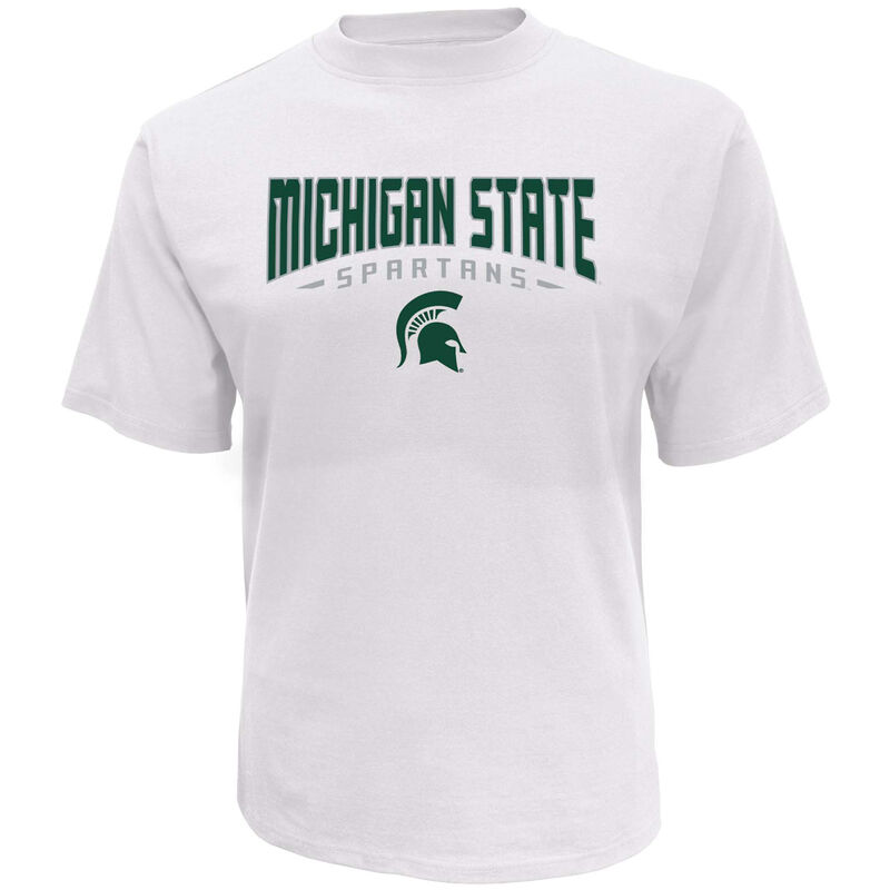 Knights Apparel Men's Short Sleeve Michigan State Classic Arch Tee image number 0