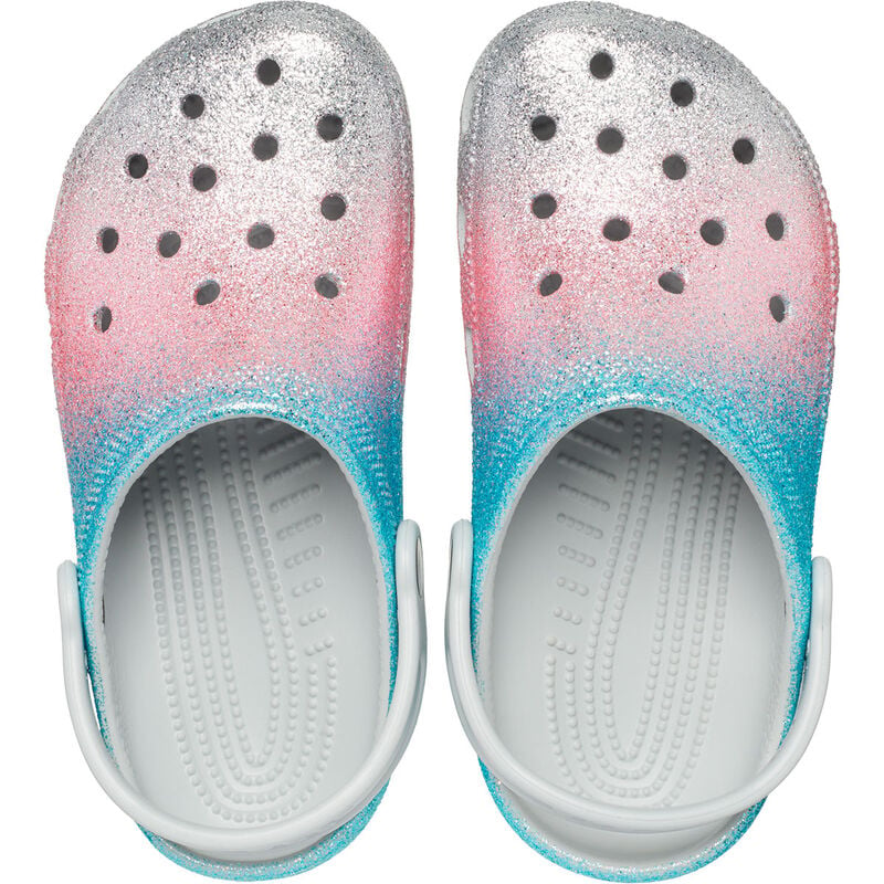 Crocs Youth Classic Glitter Shimmer Clogs image number 3