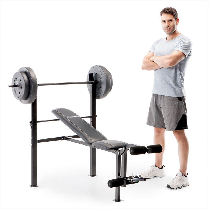 Competitor Bench With 80lb Weight Set image number 0