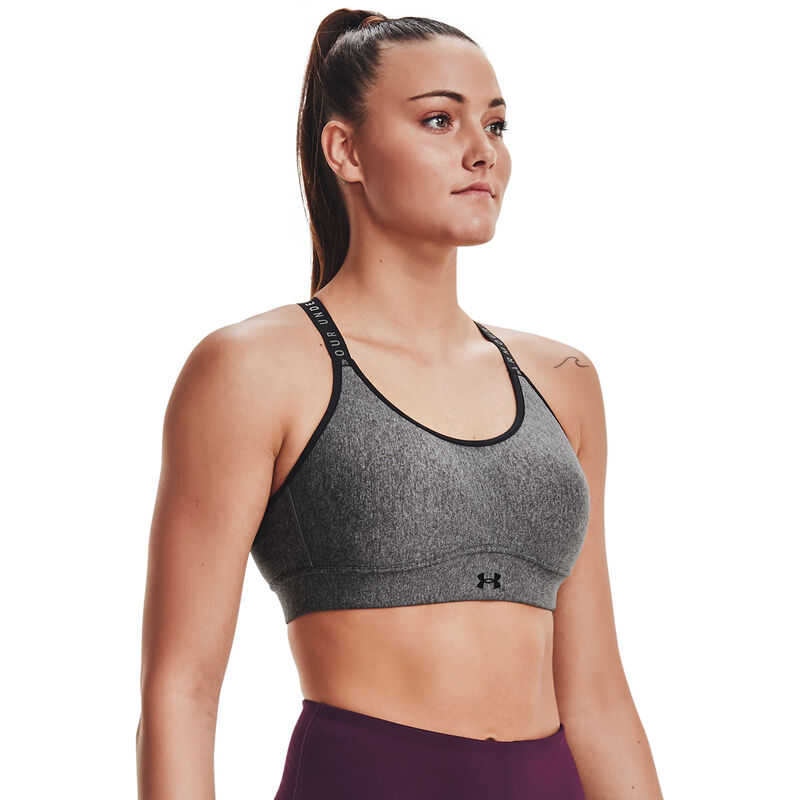 Under Armour Women's Infinity Mid-Impact Heather Cover Sports Bra image number 2