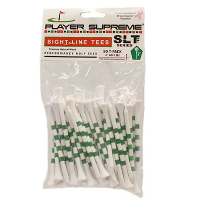 Player Supreme 4" Sight Line Golf Tees - 50 Pack