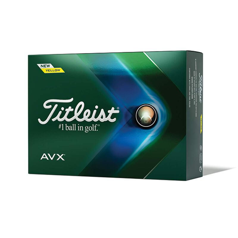 Titleist AVX Yellow Golf Balls image number 0
