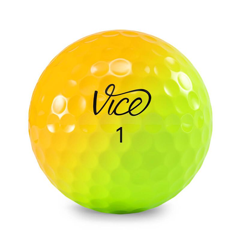 Vice Golf Pro Plus Vice Yellow/Orange 12 Pack Golf Balls image number 1