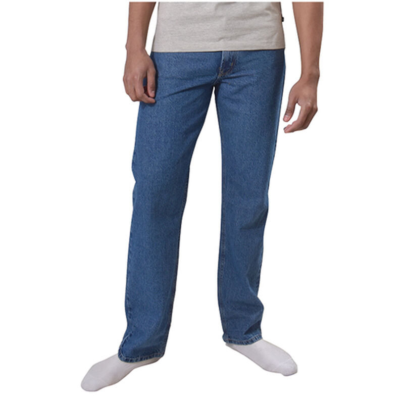 Full Blue Men's 5 Pocket Classic Relaxed Fit Jeans image number 1