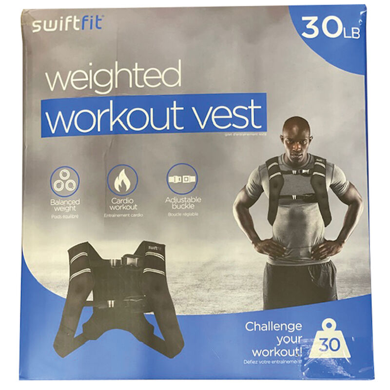 Swiftfit 30lb Weighted Workout Vest image number 0