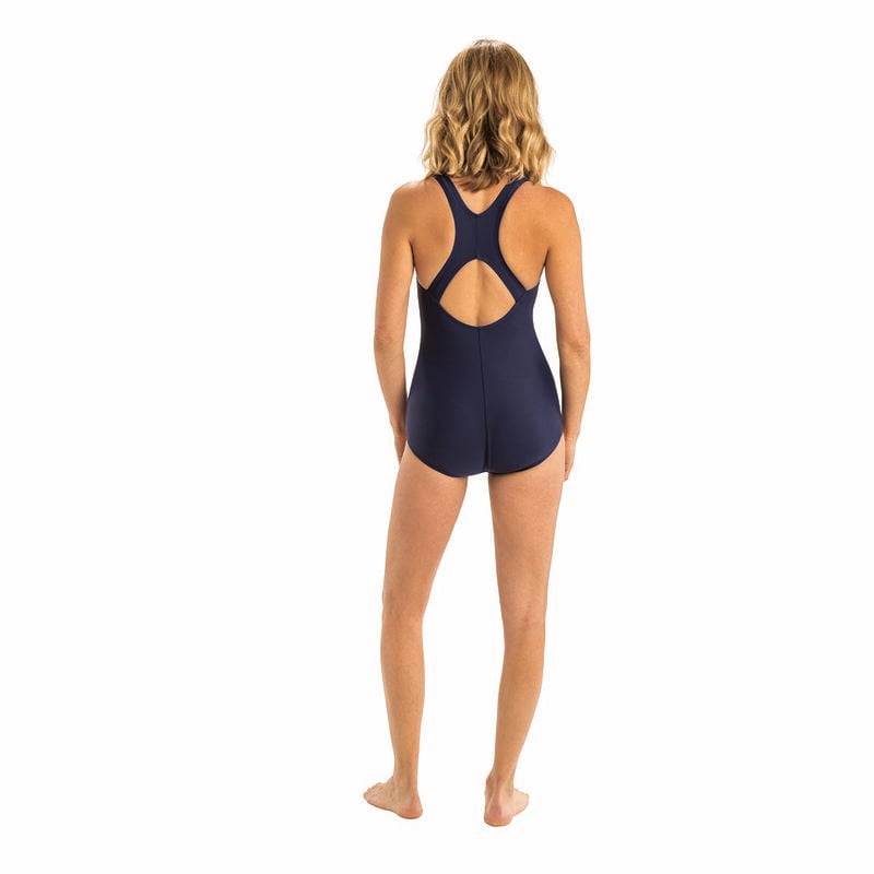 Dolfin Women's Aquashape Navy XtraSleek Lap Suit image number 2