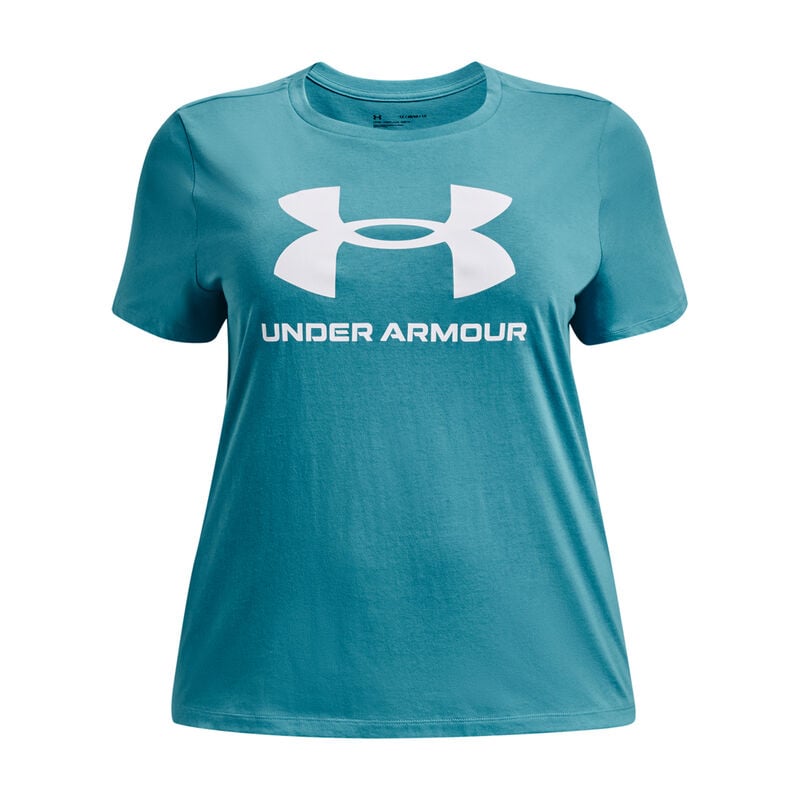 Under Armour Women's Plus Size Sportstyle Logo Short Sleeve Crew Neck Tee image number 0