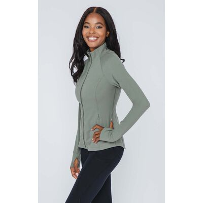 Yogalux Women's Lux Full Zip Cropped Yoga Jacket