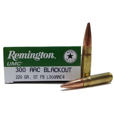 Remington UMC .300 220 Grain OTM Blackout Ammunition
