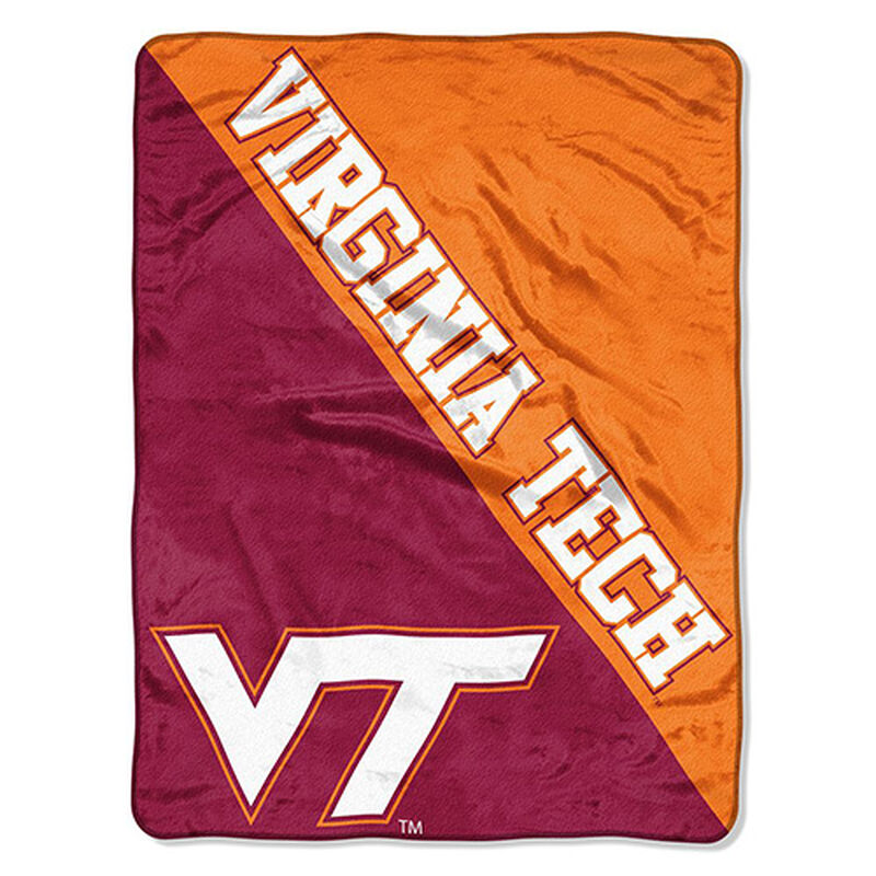 Virginia Tech Micro Raschel Throw Blanket, , large image number 0