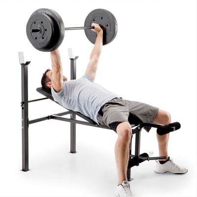 Competitor Bench With 80lb Weight Set