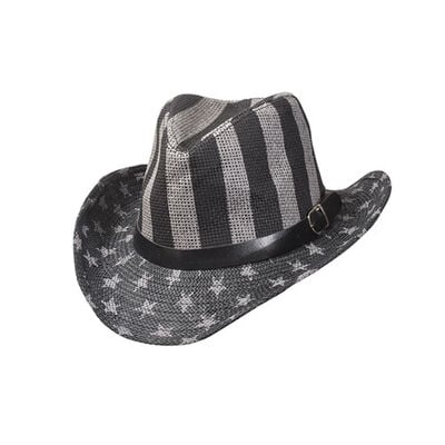 Lucky 7 Men's Tonal Vintage Fedora Cowboy Hat