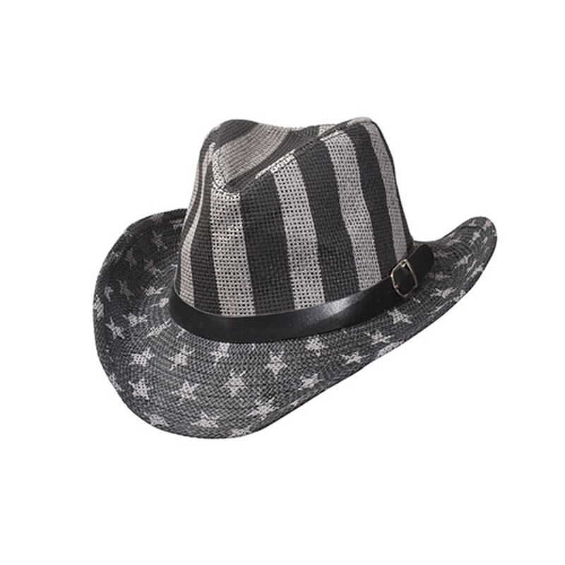 Lucky 7 Men's Tonal Vintage Fedora Cowboy Hat image number 0