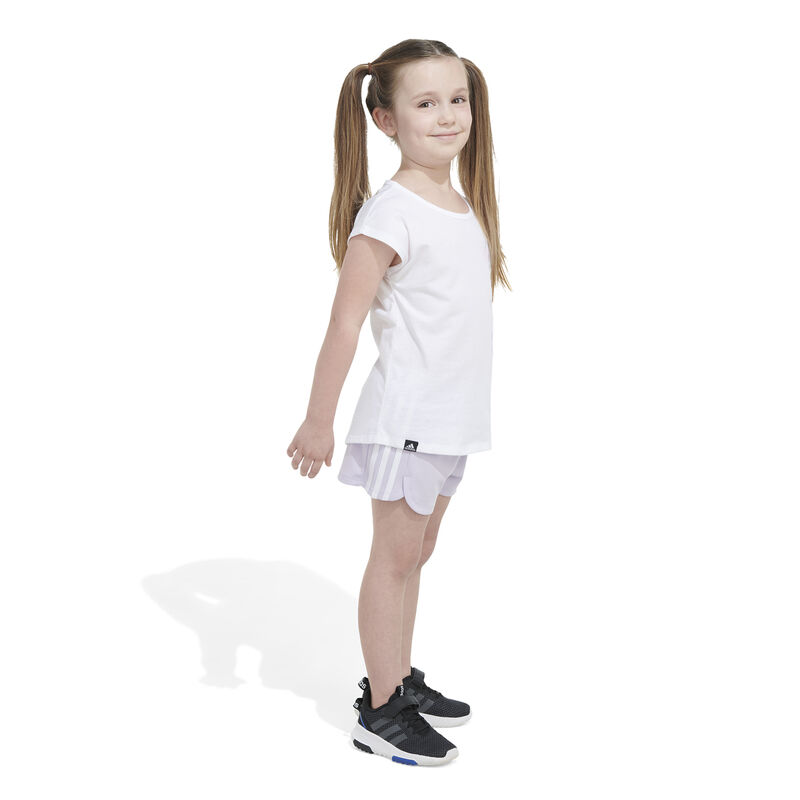 adidas Girls' 2-Piece Graphic Tee & Mesh Shorts Set image number 4