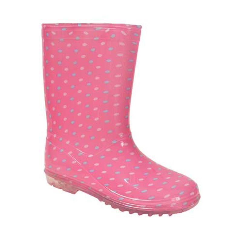 Girls' Polka Dot Rain Boot, , large image number 0