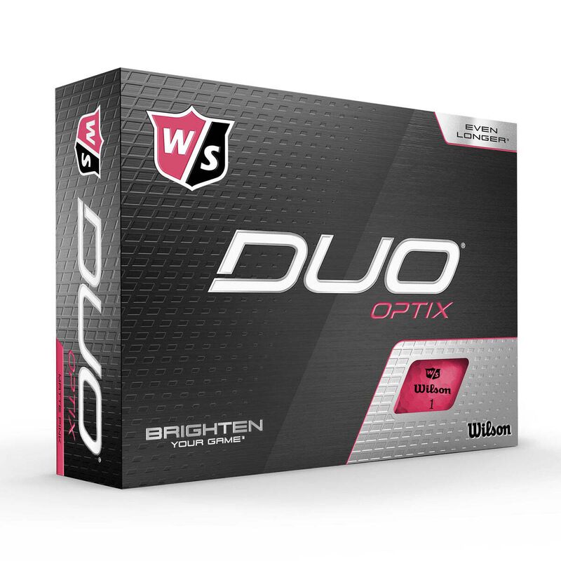 Wilson Duo Optix Pink Golf Balls 12 Pack image number 0