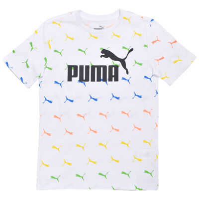 Puma Boys' Short Sleeve Big Logo Tee