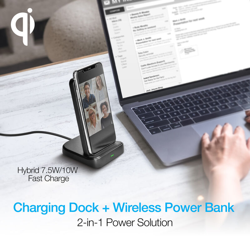 Naztech Core 2-in-1 Charging Dock + Wireless Power Bank image number 1