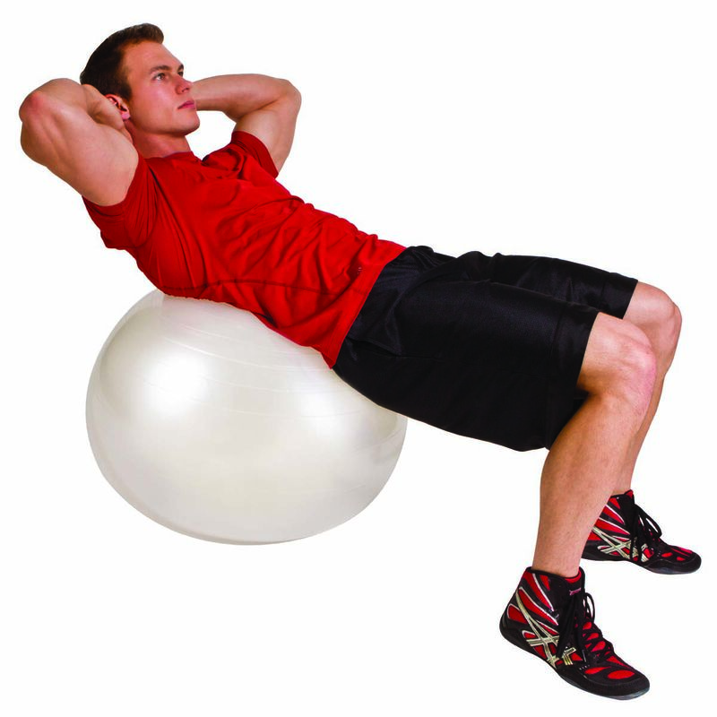 Go Fit 65cm 1000lb Capacity Exercise Ball with Pump & Training Poster image number 6