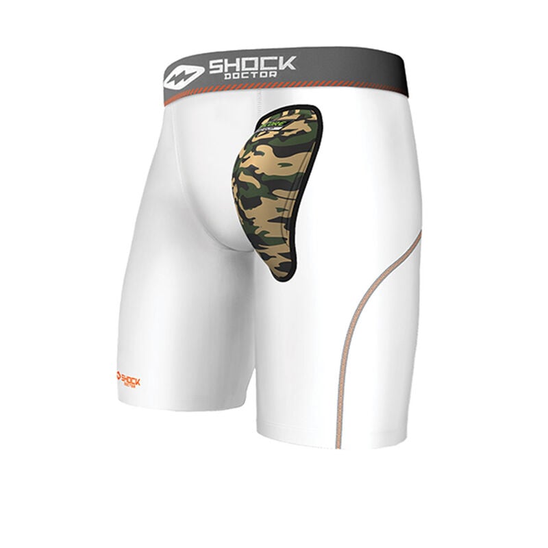 Shock Doctor Youth Compression Shorts With Aircore Hard Cup image number 1