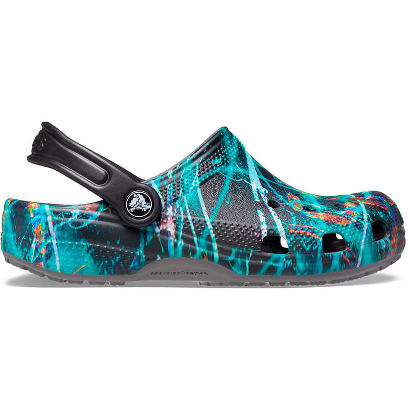 Crocs Youth Classic Print Clogs image number 0