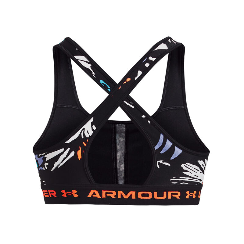 Under Armour Women's Crossback Mid-Impact Print Sports Bra image number 5