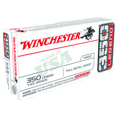 Winchester 350 Legend USA 145 Grain FMJ Ammunition