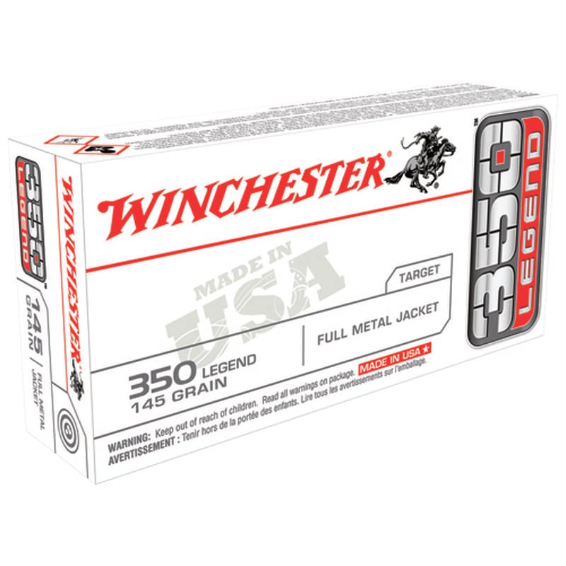 Winchester 350 Legend USA 145 Grain FMJ Ammunition image number 0