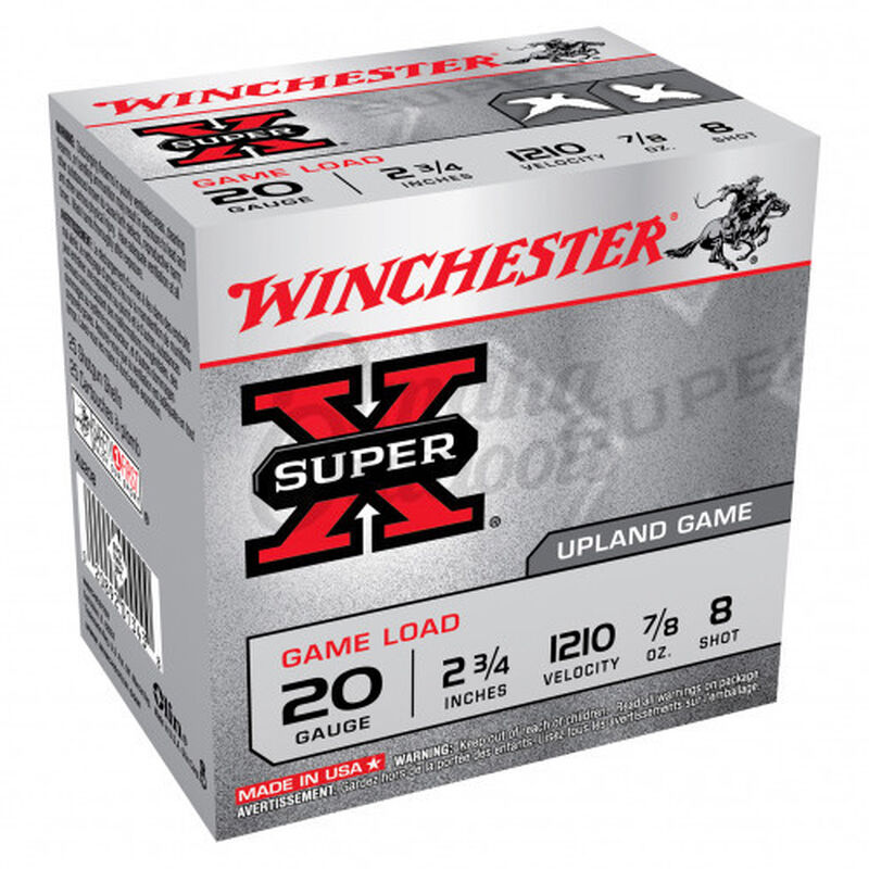 Winchester Super-X Game Load Ammo 20 Gauge 2.75 image number 0
