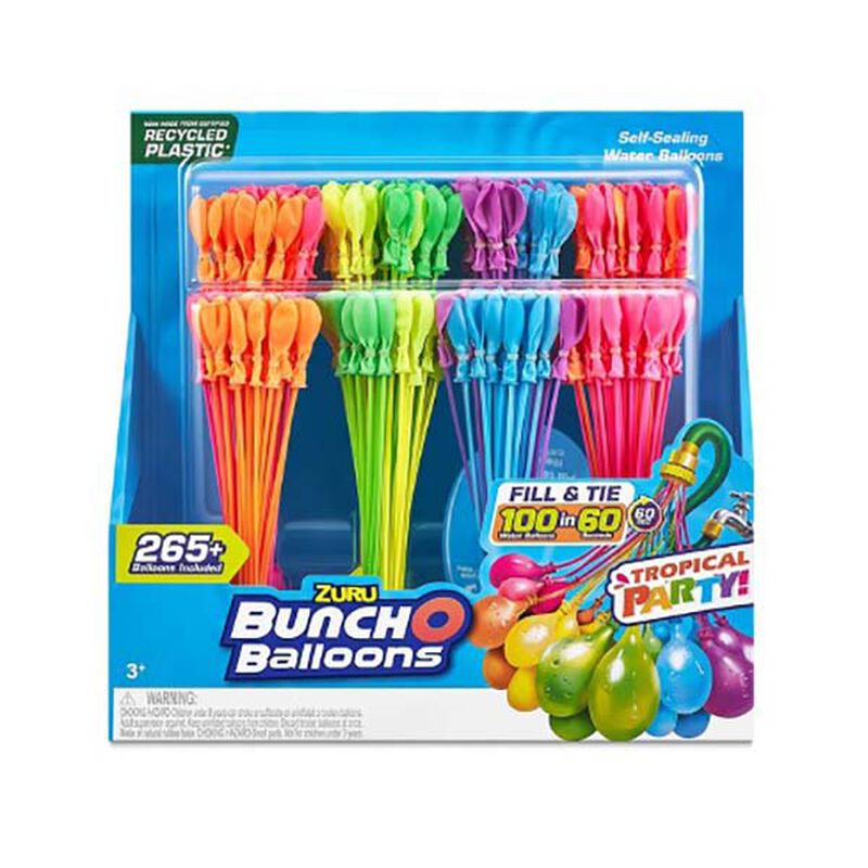 Zuru BUNCH O BALLOONS-8PACK-TROPICAL PARTY 8PK image number 0