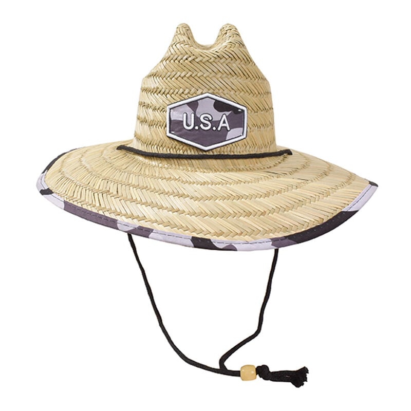 Lucky 7 Men's Wide Brim Straw Hat image number 0