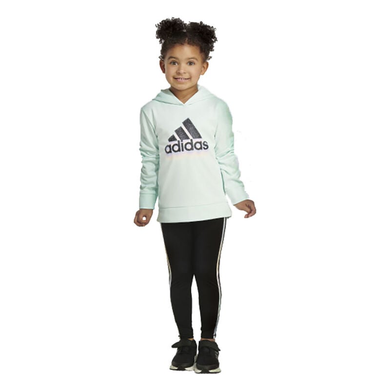 adidas Girls' Pullover Tight Set image number 1