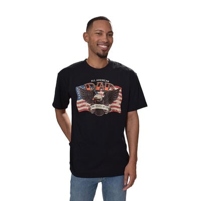 Northern Outpst Men's All Merican Dad Flag Short Sleeve Tee
