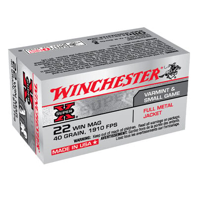 Winchester 22 Win Mag, 40 Grains