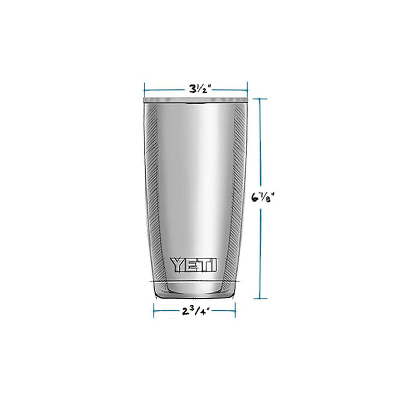 YETI Rambler 20-fl oz Stainless Steel Tumbler with MagSlider Lid, Navy at